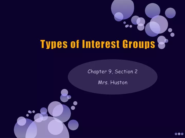 types of interest groups