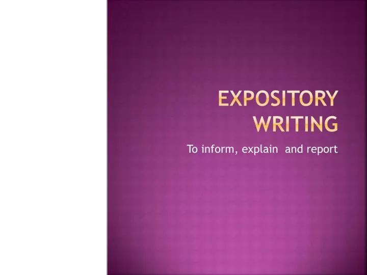 expository writing