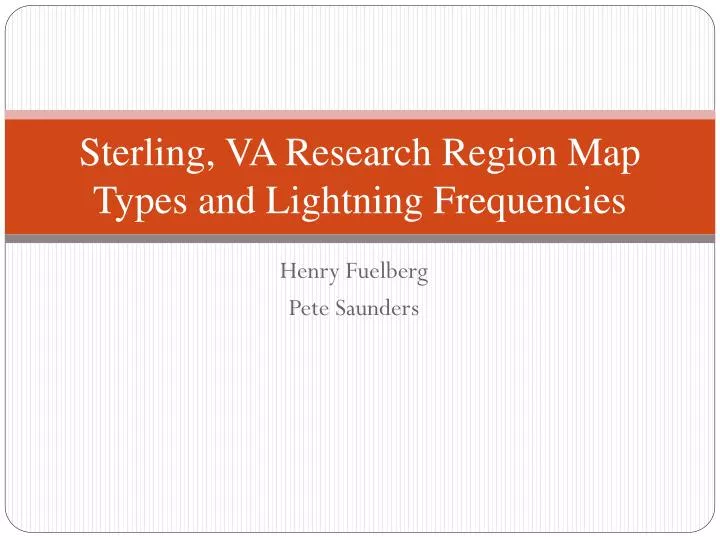 sterling va research region map types and lightning frequencies