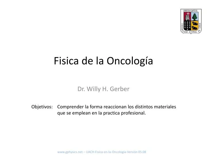 fisica de la oncolog a