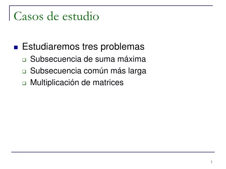 casos de estudio