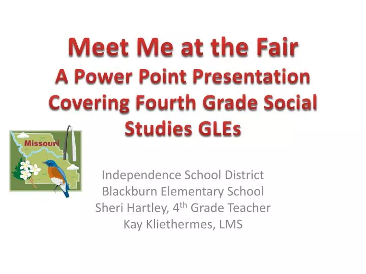 meet me at the fair a power point presentation covering fourth grade social studies gles