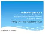 Film poster and magazine cover - slide 1
