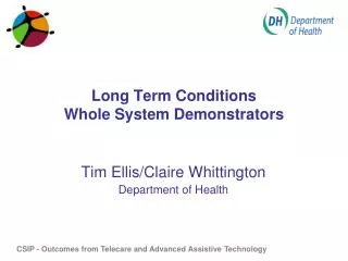 Long Term Conditions Whole System Demonstrators