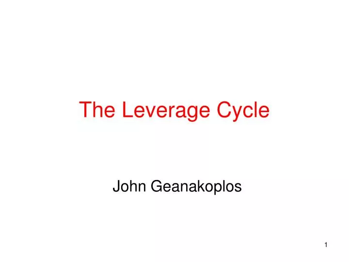 the leverage cycle