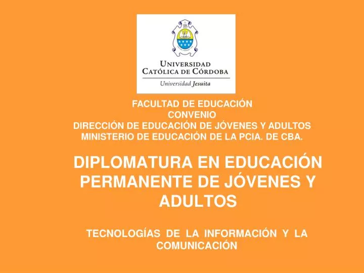 diplomatura en educaci n permanente de j venes y adultos