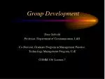 Group Development - slide 1