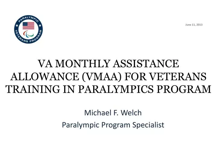va monthly assistance allowance vmaa for veterans training in paralympics program