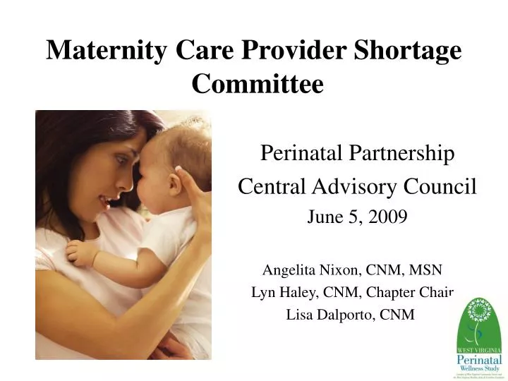 maternity care provider shortage committee