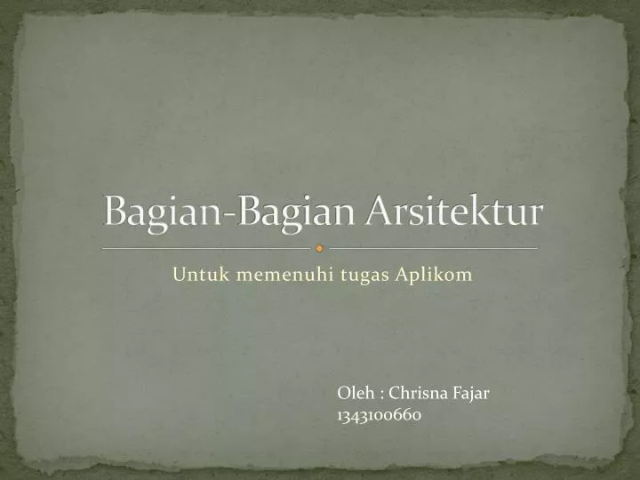 bagian bagian arsitektur