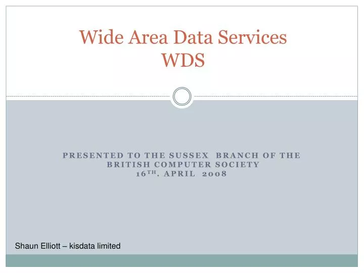 wide area data services wds