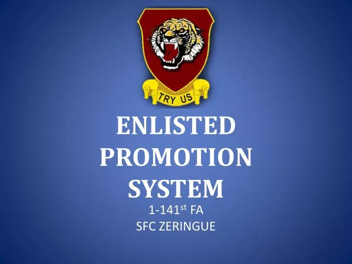 enlisted promotion system