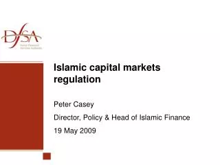 Islamic capital markets regulation