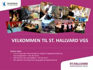 velkommen til st hallvard vgs