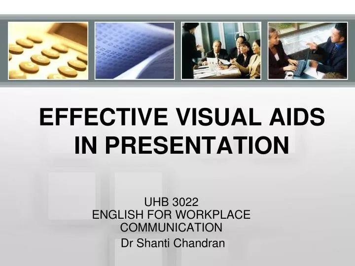 effective visual aids in presentation