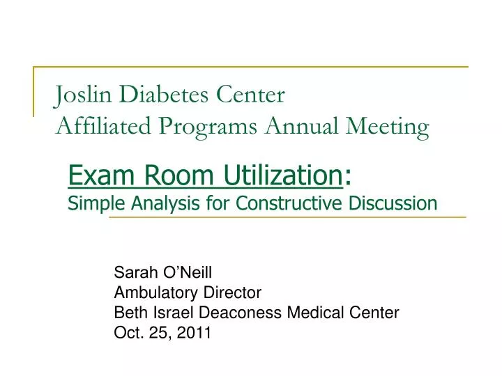 joslin diabetes center affiliated programs annual meeting