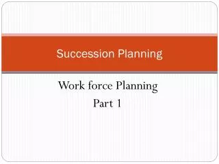 Succession Planning