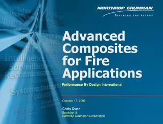 Advanced Composites for Fire Applications