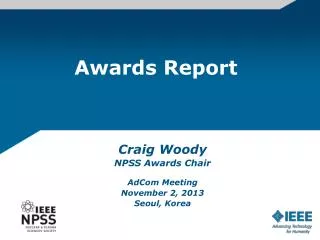 Awards Report