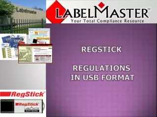 regstick Regulations in USB Format