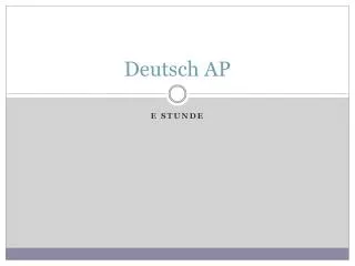 Deutsch AP