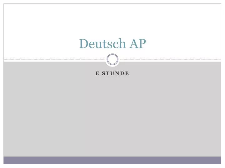 deutsch ap