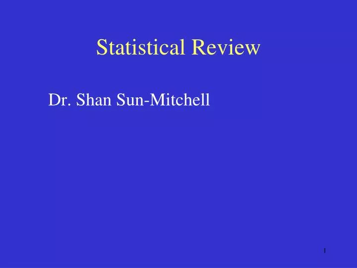 statistical review
