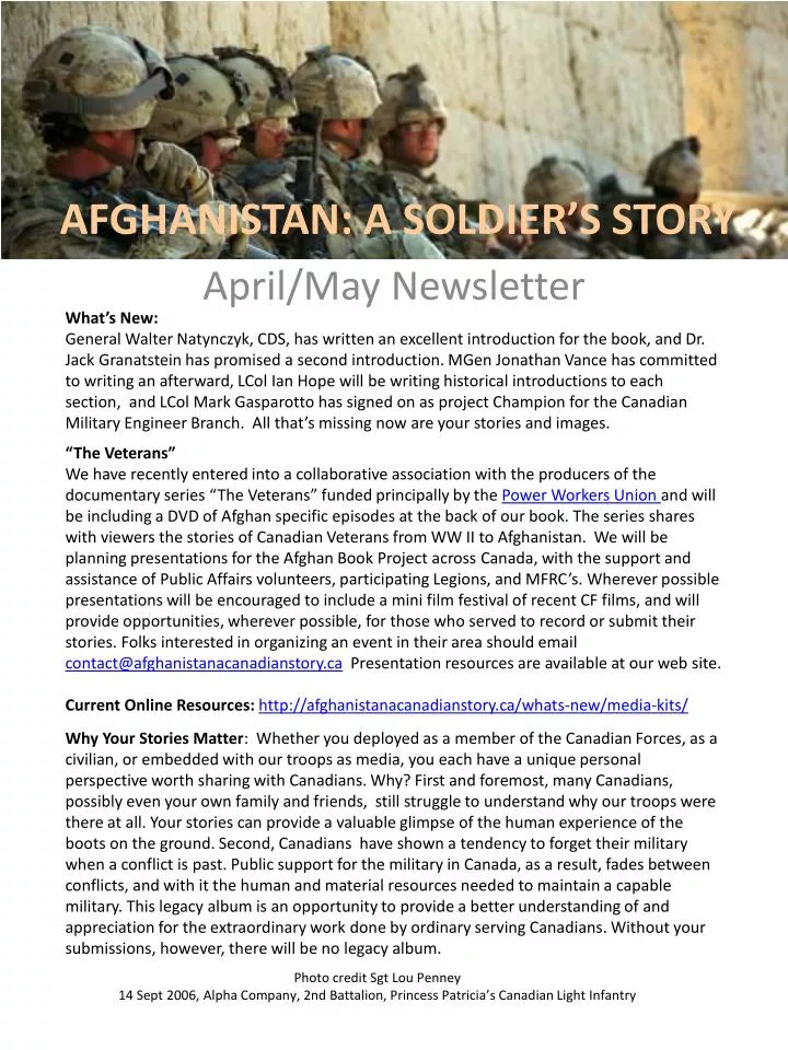 afghanistan a soldier s story
