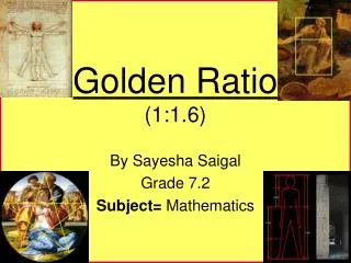 Golden Ratio (1:1.6)