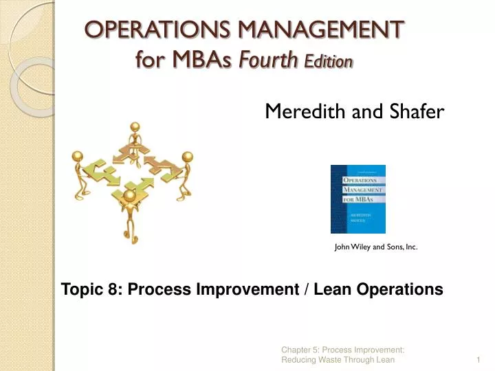 operations management for mbas fourth edition