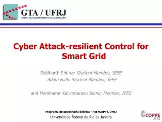 Cyber Attack-resilient Control for Smart Grid