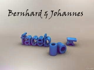 Bernhard &amp; Johannes
