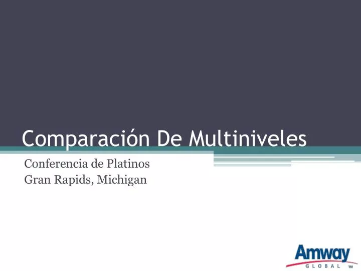 comparaci n de multiniveles