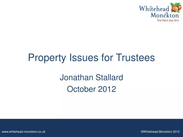 property issues for trustees