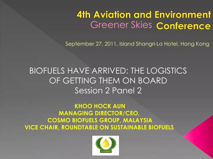 4th aviation and environment conference