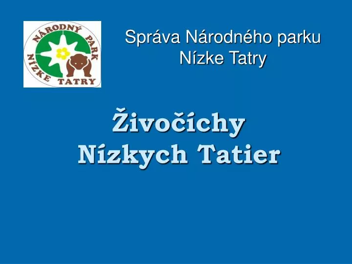 ivo chy n zkych tatier