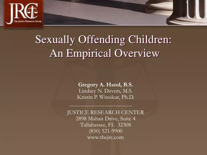 sexually offending children an empirical overview
