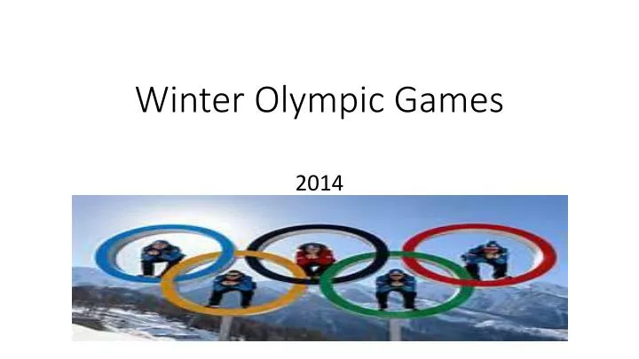 winter olympic games