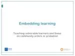 Embedding learning - slide 1