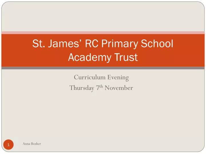st james rc primary school academy trust