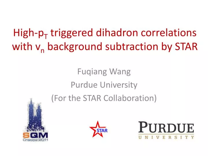 high p t triggered dihadron correlations with v n background subtraction by star