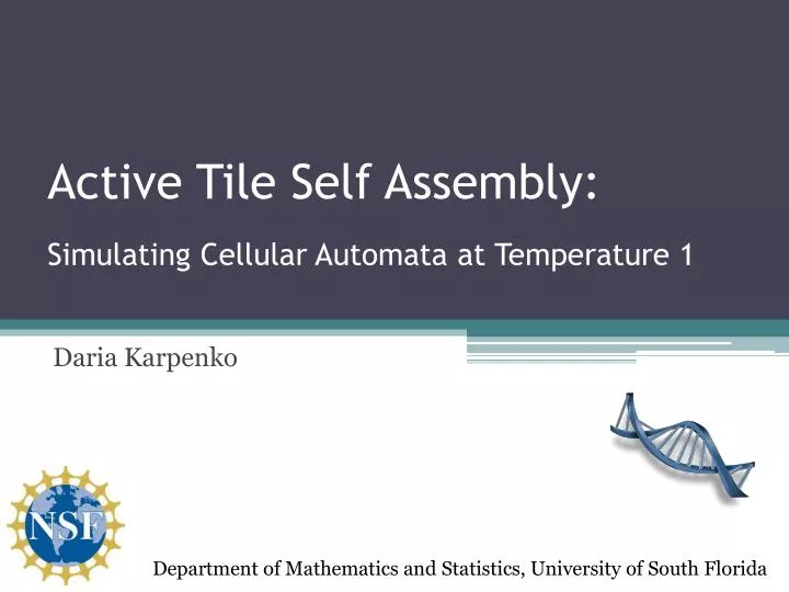 active tile self assembly