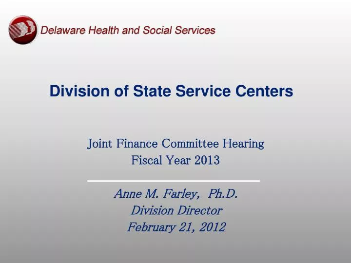 division of state service centers