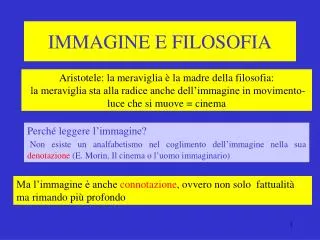 immagine e filosofia