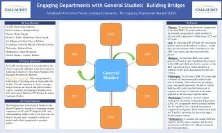 Engaging Departments with General Studies: Building Bridges