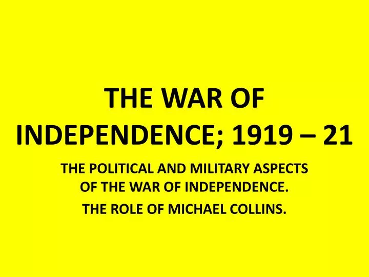 the war of independence 1919 21