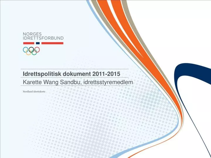 idrettspolitisk dokument 2011 2015