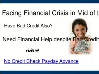 Perfect Monetary Support for Bad Credit People