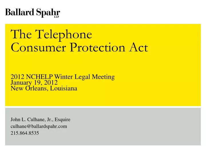 the telephone consumer protection act