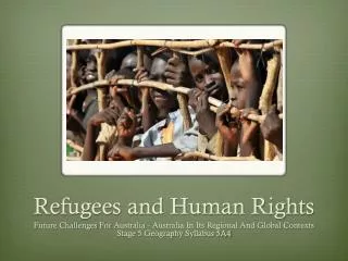 Refugees and Human Rights